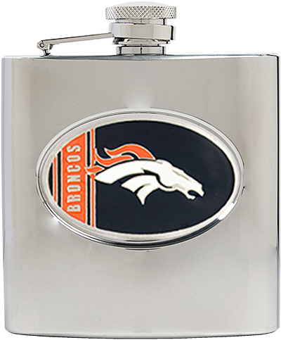 NFL Denver Broncos 6oz Stainless Steel Flask