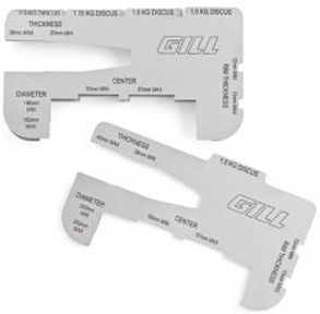 Gill Athletics Discus Implement Gauges - Playground Equipment and Gear