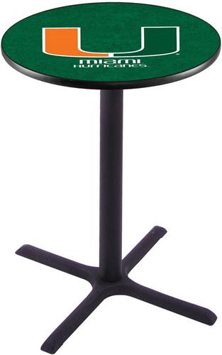 University of Miami FL Pub Table X Style Base. Free shipping.  Some exclusions apply.
