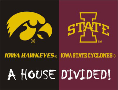 Fan Mats Iowa/Iowa State House Divided Mat