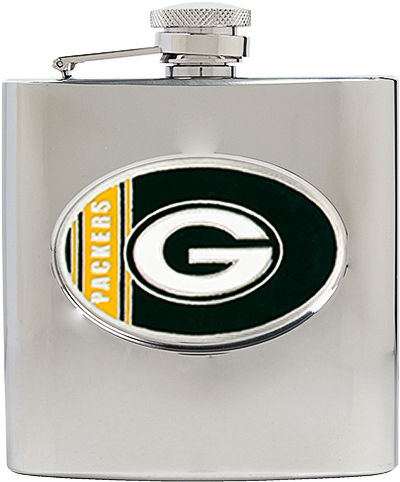 NFL Green Bay Packers 6oz Stainless Steel Flask