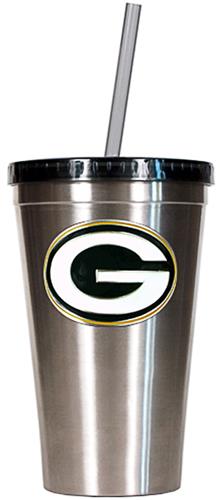 NFL Green Bay Packers 16oz Tumbler with Straw