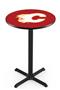Calgary Flames NHL Pub Table X Style Base