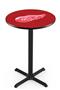 Detroit Red Wings NHL Pub Table X Style Base