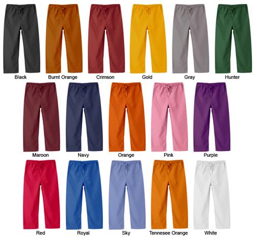 Gelscrubs Kid's Classic Scrub Pants - 15 Colors. Embroidery is available on this item.