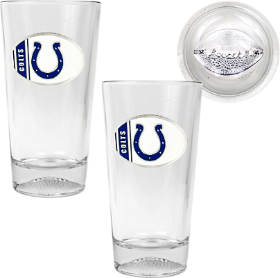 NFL Indianapolis Colts 2 Piece Pint Glass Set