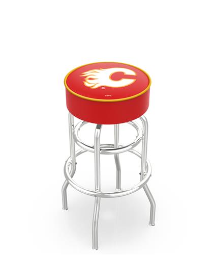 Calgary Flames NHL Double-Ring Bar Stool. Free shipping.  Some exclusions apply.
