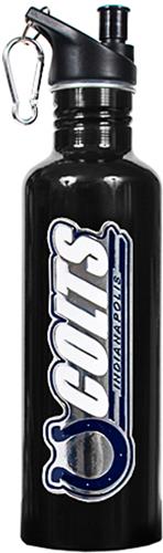 NFL Colts Black Stainless Water Bottle