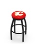 Calgary Flames NHL Flat Ring Blk Bar Stool
