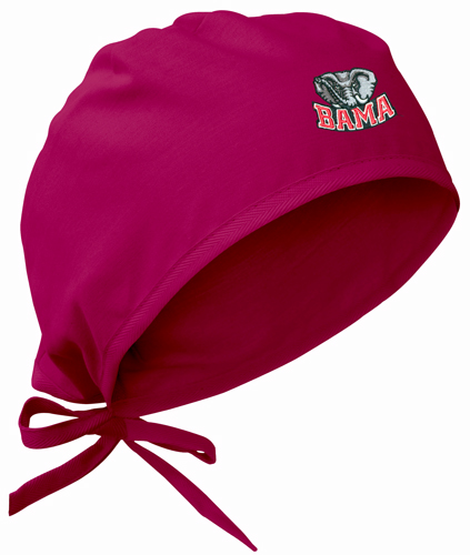 Univ of Alabama Elephant Crimson Surgical Caps
