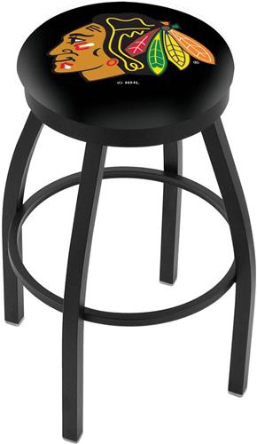Chicago Blackhawks Blk NHL Flat Ring Blk Bar Stool. Free shipping.  Some exclusions apply.
