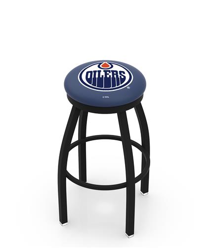Edmonton Oilers NHL Flat Ring Blk Bar Stool. Free shipping.  Some exclusions apply.