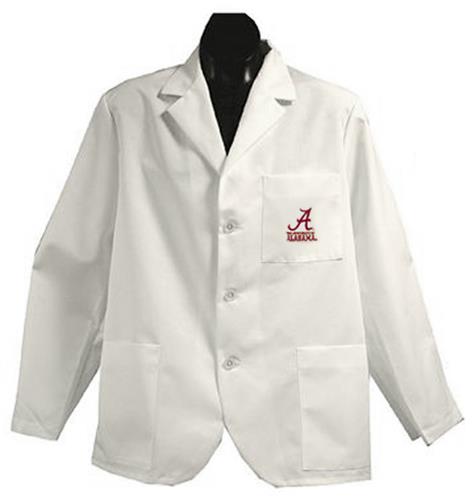 University of Alabama White Short Labcoats