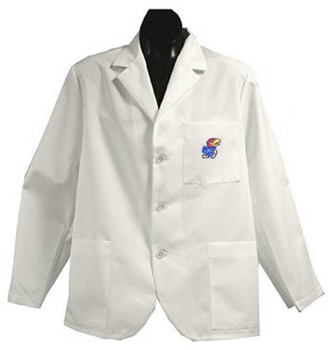 University of Kansas White Short Labcoats