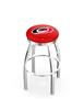 Carolina Hurricanes NHL Flat Ring Chrome Bar Stool