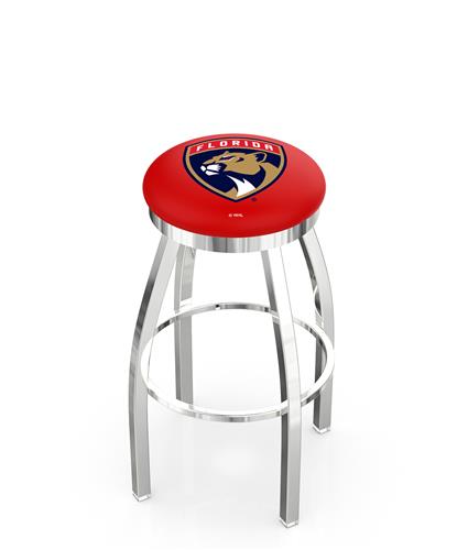 Florida Panthers NHL Flat Ring Chrome Bar Stool. Free shipping.  Some exclusions apply.