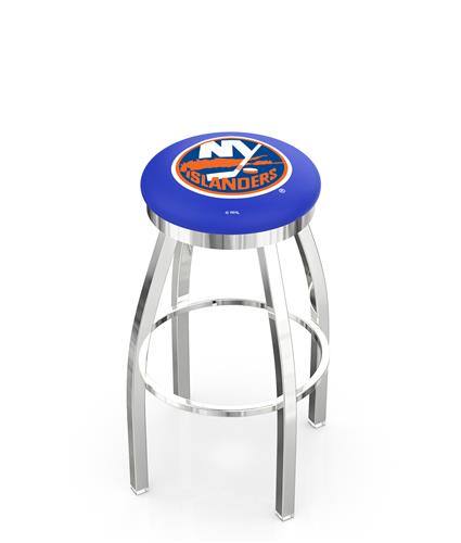 New York Islanders NHL Flat Ring Chrome Bar Stool. Free shipping.  Some exclusions apply.