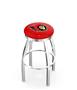 Ottawa Senators NHL Flat Ring Chrome Bar Stool