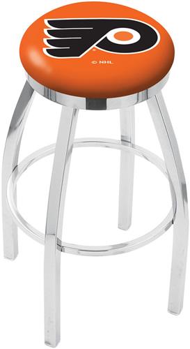 Philadelphia Flyers NHL Flat Ring Chrome Bar Stool. Free shipping.  Some exclusions apply.