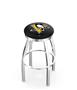 Pittsburgh Penguins NHL Flat Ring Chrome Bar Stool