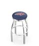 Washington Capitals NHL Flat Ring Chrome Bar Stool