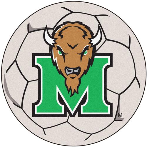 Fan Mats Marshall University Soccer Ball Mat