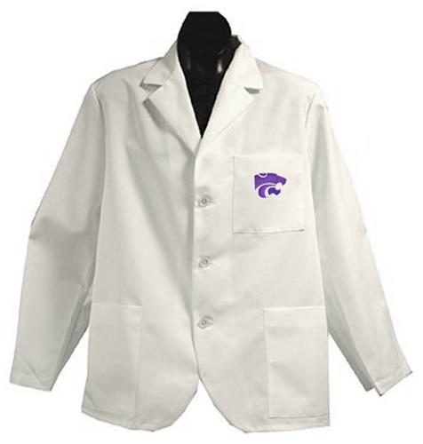 Kansas State University White Short Labcoats