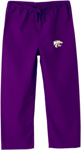 Kansas State University Kid's Purple Scrub Pants. Embroidery is available on this item.
