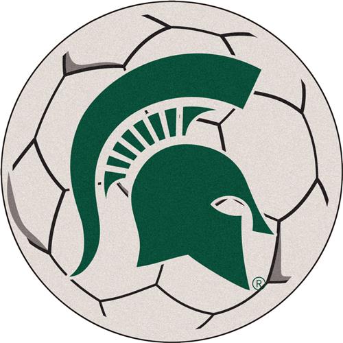 Fan Mats Michigan State University Soccer Ball Mat