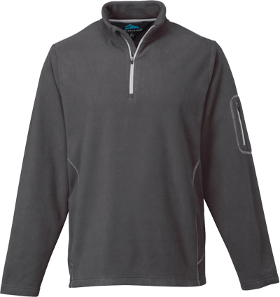 TRI MOUNTAIN Fairbanks Micro Fleece Pullover. Decorated in seven days or less.