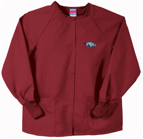 Univ of Arkansas Razorbacks Crimson Nursing Jacket