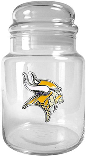NFL Minnesota Vikings Glass Candy Jar
