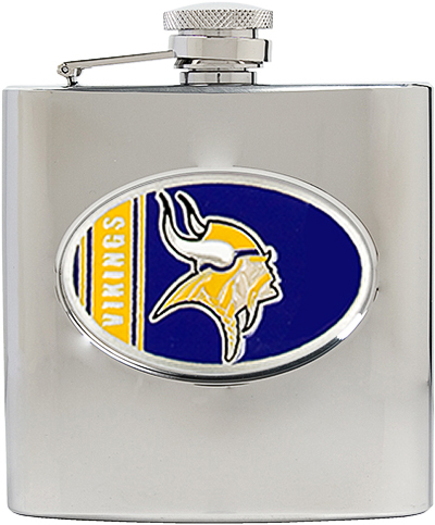 NFL Minnesota Vikings 6oz Stainless Steel Flask