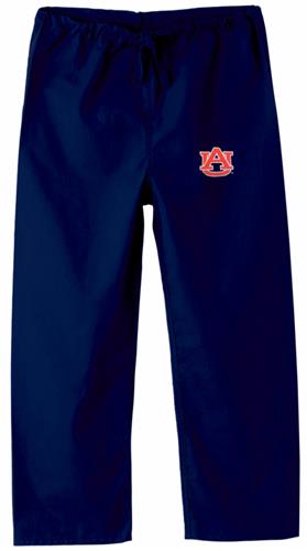 Auburn University Kid's Navy Scrub Pants. Embroidery is available on this item.