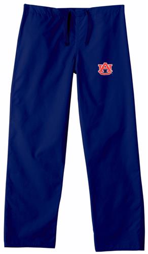Auburn University Navy Classic Scrub Pants. Embroidery is available on this item.