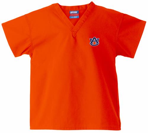 Auburn University Kid's Orange Scrub Tops. Embroidery is available on this item.