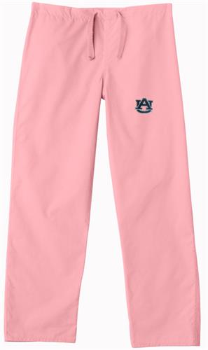 Auburn University Pink Classic Scrub Pants. Embroidery is available on this item.