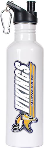 NFL Minnesota Vikings White Stainless Water Bottle
