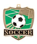 Hasty Awards 2.5" Soccer Shield Medals M-735S Hasty Awards 2.5" Soccer Shield Medals M-735S