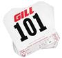 Gill Athletics Tear Tag Numbers 001-500 (Sets of 100)