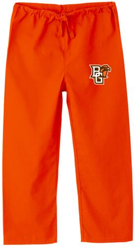 Bowling Green State Univ Kid's Orange Scrub Pants. Embroidery is available on this item.