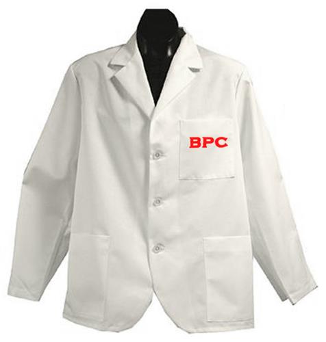 Brewton Parker College White Short Labcoats
