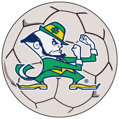 Fan Mats Notre Dame Fighting Irish Soccer Ball Mat