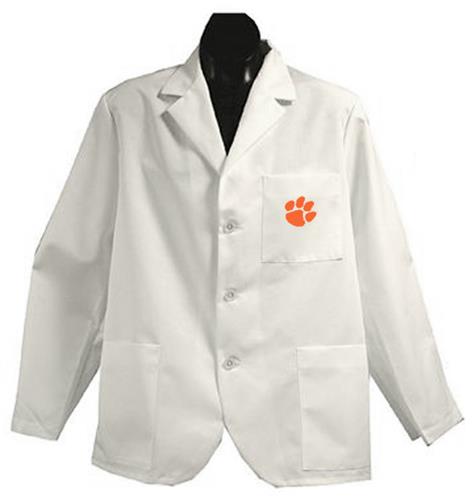 Clemson University White Short Labcoats