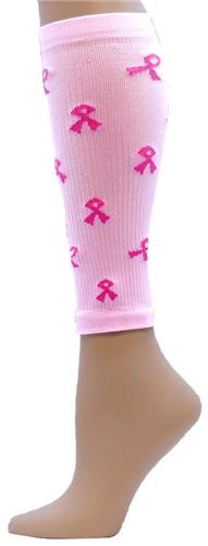 Red Lion Pink Ribbon Compression Leg Sleeves