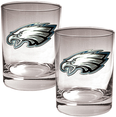 NFL Philadelphia Eagles 14oz Rocks Glass Set of 2