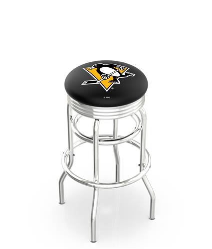 Pittsburgh Penguins NHL Rib Double-Ring Bar Stool. Free shipping.  Some exclusions apply.