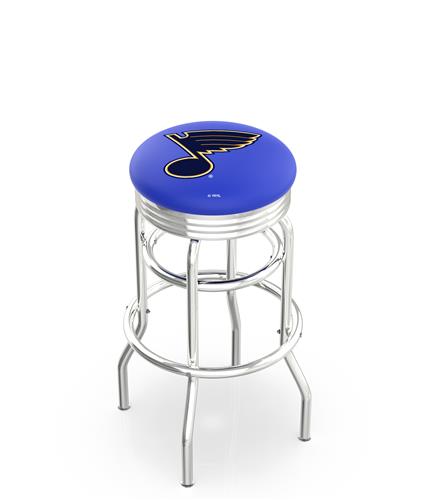St Louis Blues NHL Ribbed Double-Ring Bar Stool. Free shipping.  Some exclusions apply.