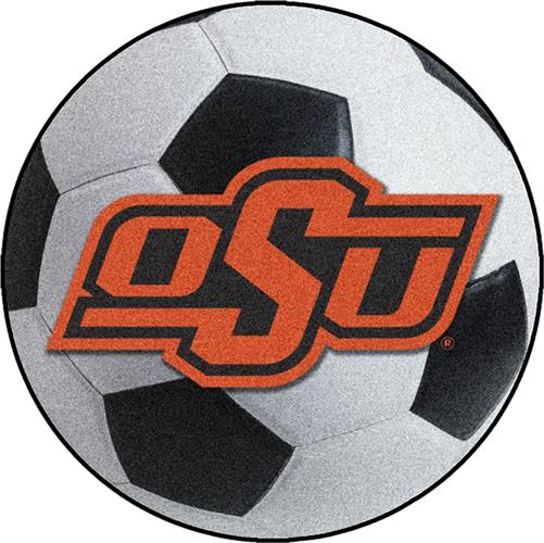 Fan Mats NCAA Oklahoma State Soccer Ball Mat