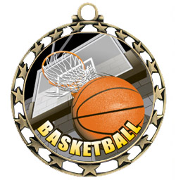 Hasty 2.5" Super Star Medal Basketball HD Insert. Personalization is available on this item.